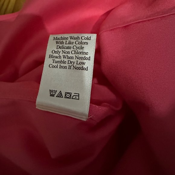 Coldwater Creek NWT women’s size 1X pink short sleeve button front top - Picture 6 of 8